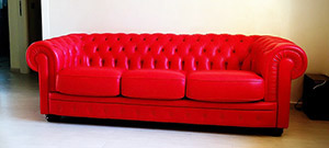 Leather Sofa Chesterfield 4 Seater