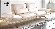 Anthea 3 Seater Sofa in white leather