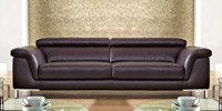 Olga 3 Seater Leather Sofa