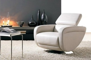 Leather Armchair Michela