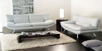 Alaska Sofas in White Leather