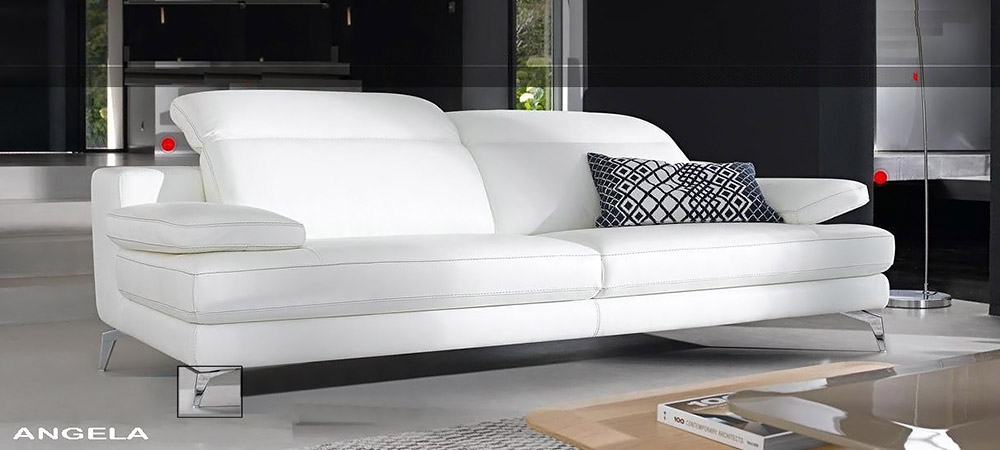 White leather best sale for sofa