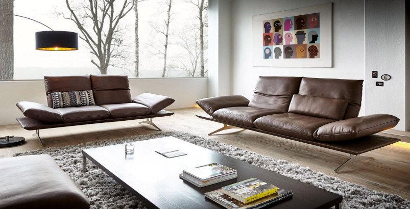Apache Italian Leather Sofas 3 seater + 2 seater