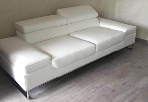 Leather sofa 3 seater Barmen