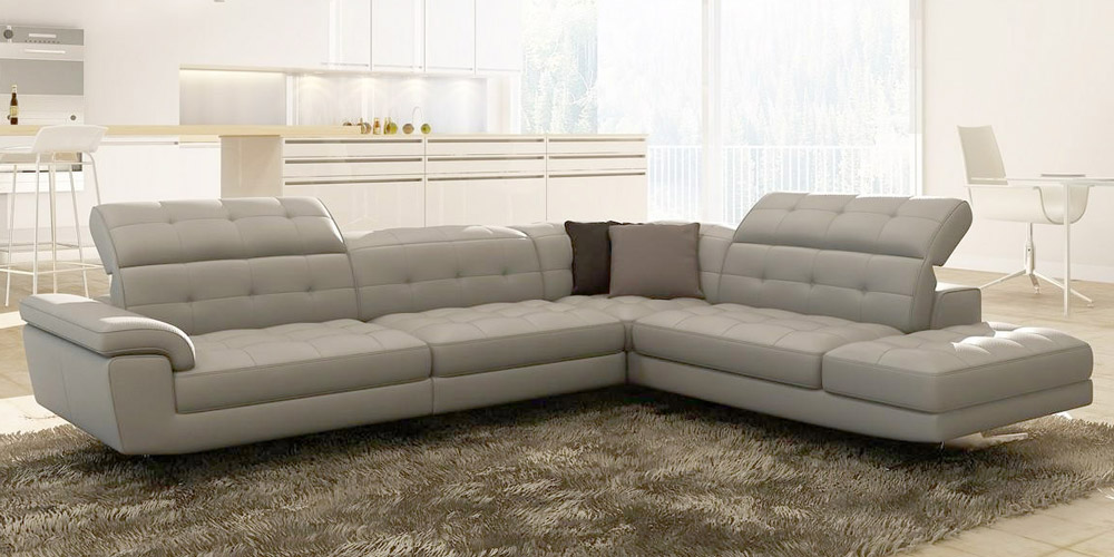 Italian Leather Sofa Cordoba by Calia Maddalena