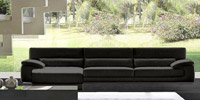 Dolby Leather Sofa With Chaiselong