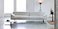 Sofa 3 Seater White Leather