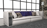 Leather Sofa 3 Seater Galaxy