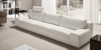 Home 4 seater sofa with steel front base