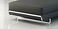 King Leather Sofa: Feet and Basement