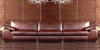 Manchester 4 Seater Leather Sofa