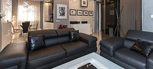 Leather Suite Mobydick: 3 Seater Sofa and Armchair
