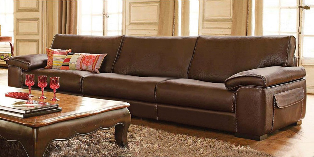 Italian Leather Sofa Monte Carlo By, Large Leather Sofa