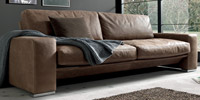 Leather Sofa 3 Seater Big