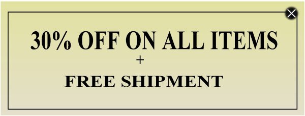 click to close Sale 30% off